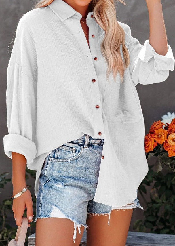 Gauze Button Down