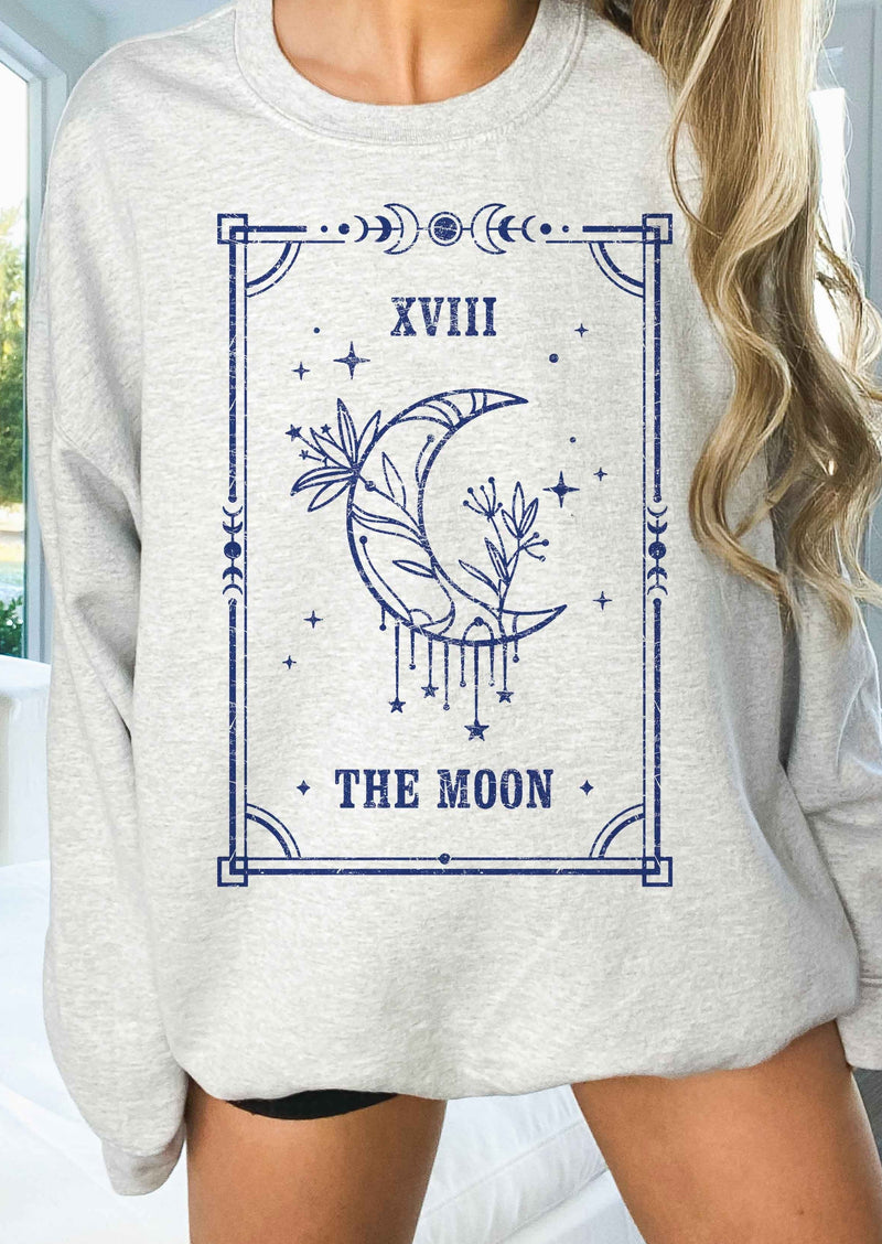 The Moon Tarot Card Oversized Sweater