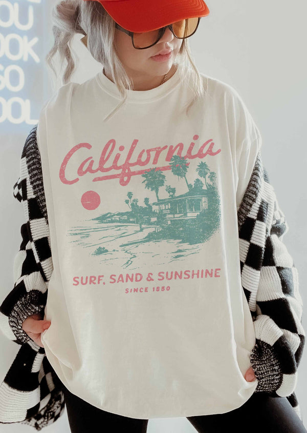 Oversized Graphic T-Shirt - California