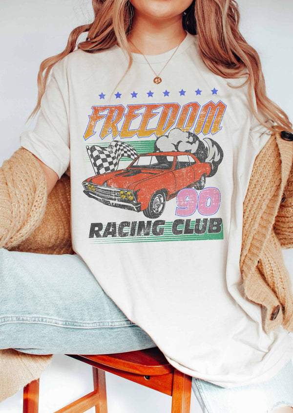 Oversized Graphic T-Shirt - Racing Club
