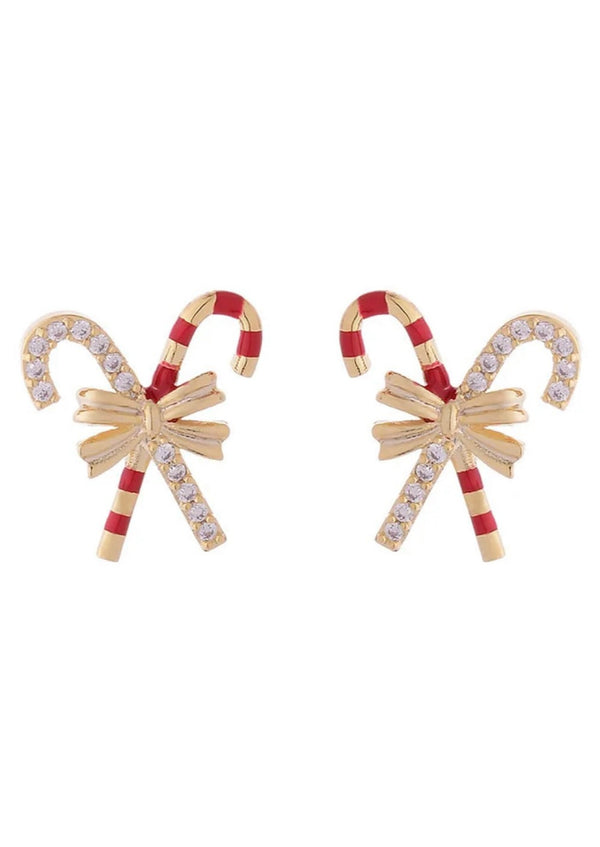 Earrings - Candy Canes