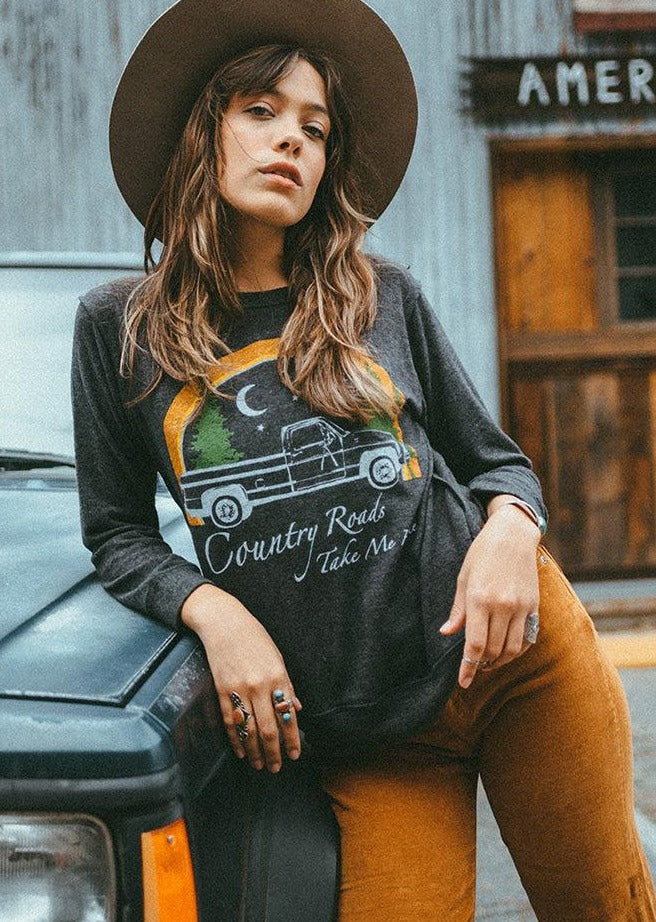 Country Roads Raglan Sweater