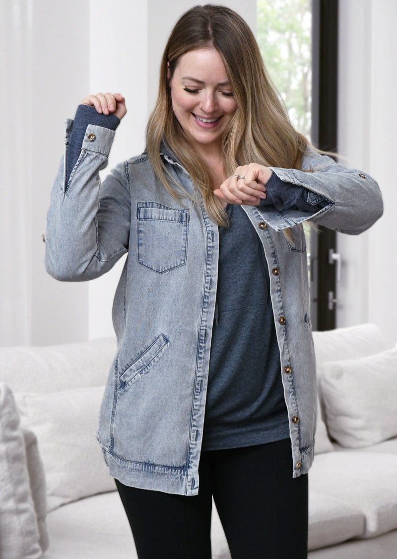 Gemma Tencel Denim Shirt Jacket