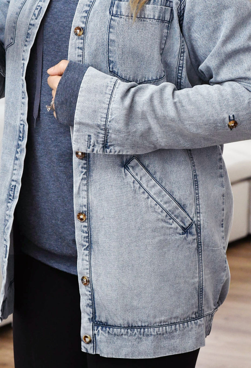 Gemma Tencel Denim Shirt Jacket