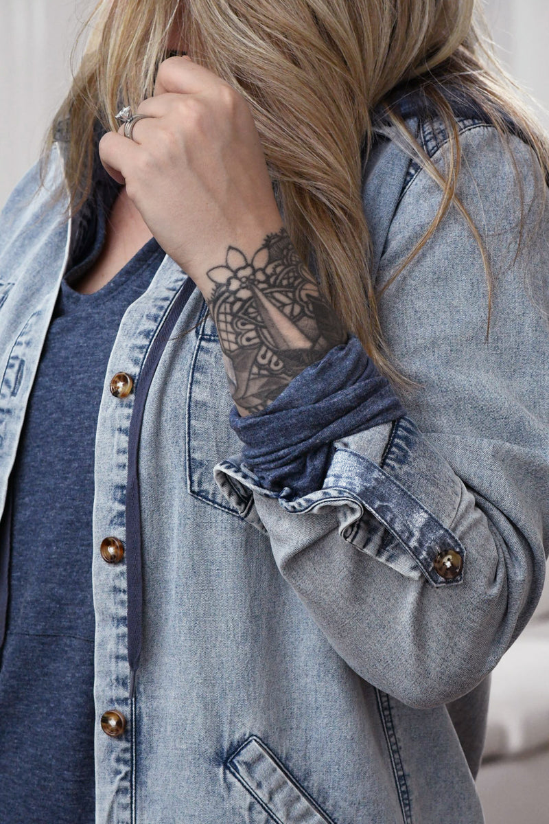 Gemma Tencel Denim Shirt Jacket