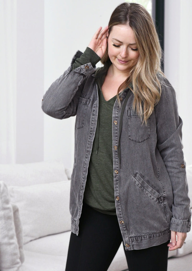 Gemma Tencel Denim Shirt Jacket