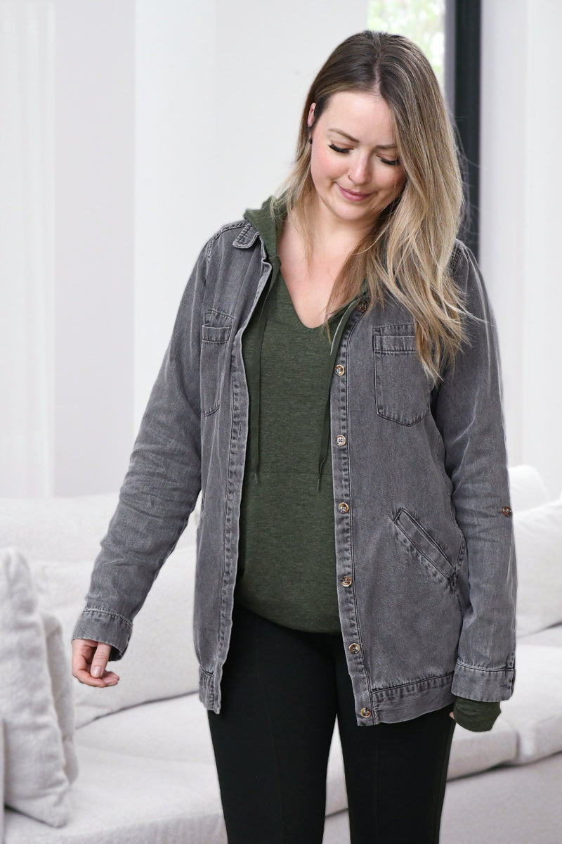 Gemma Tencel Denim Shirt Jacket