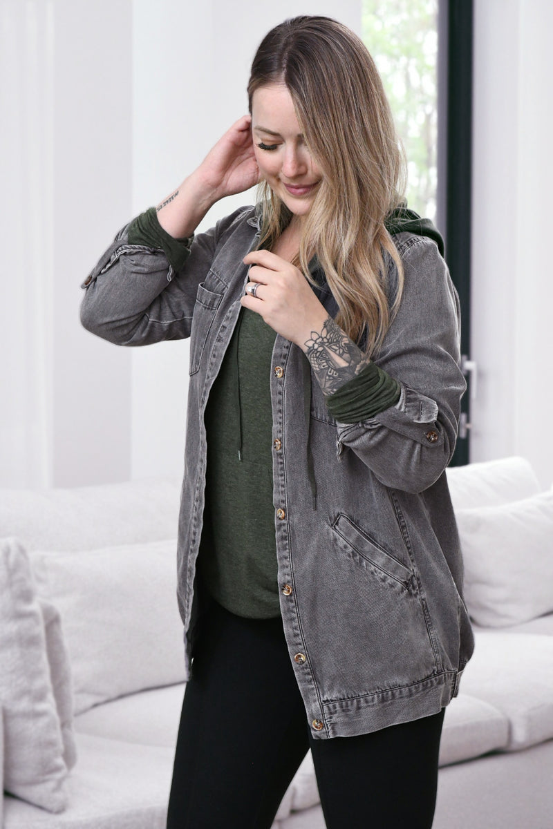 Gemma Tencel Denim Shirt Jacket