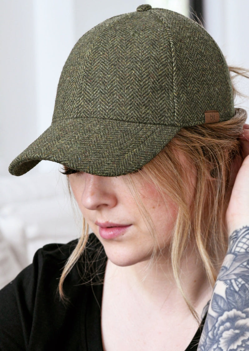 Herringbone Tweed Hat