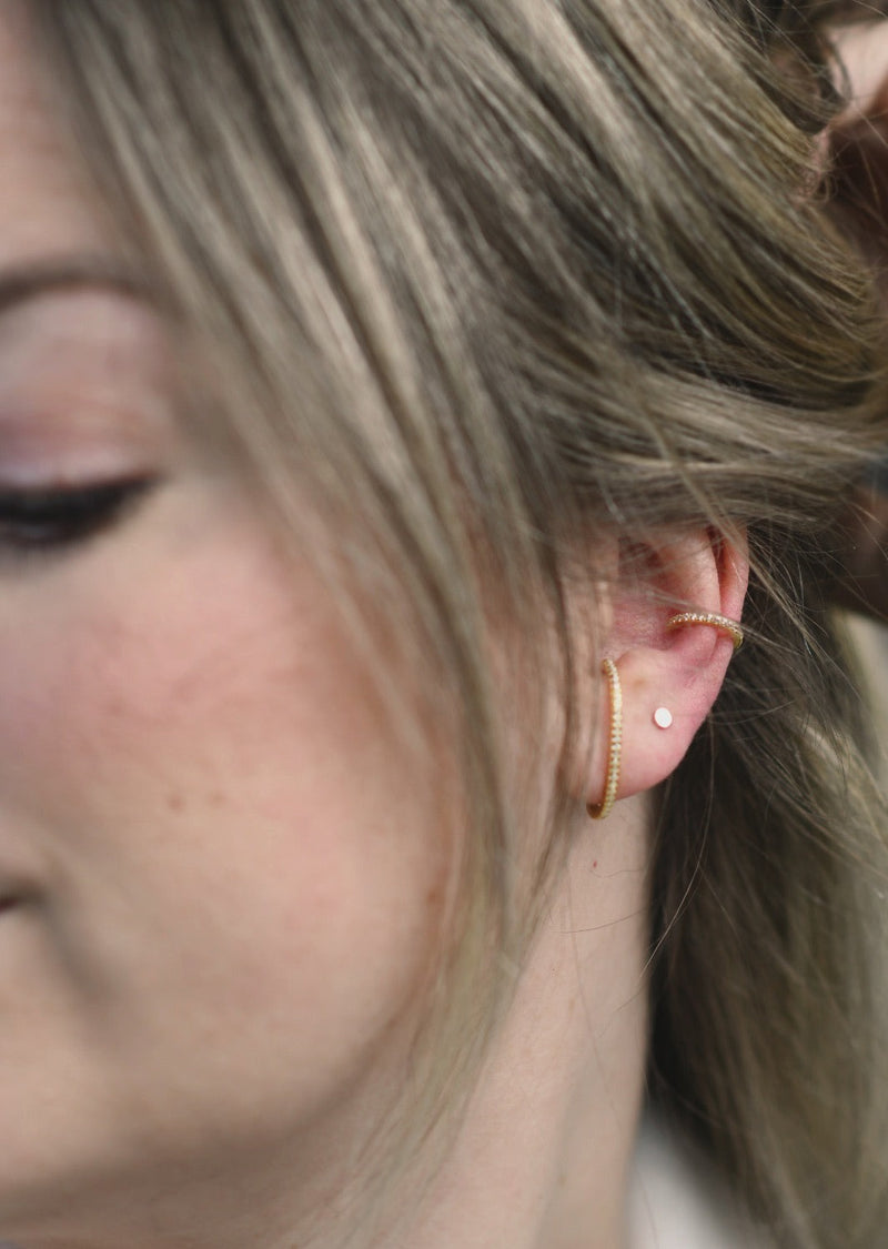 Gold Pave Ear Cuff