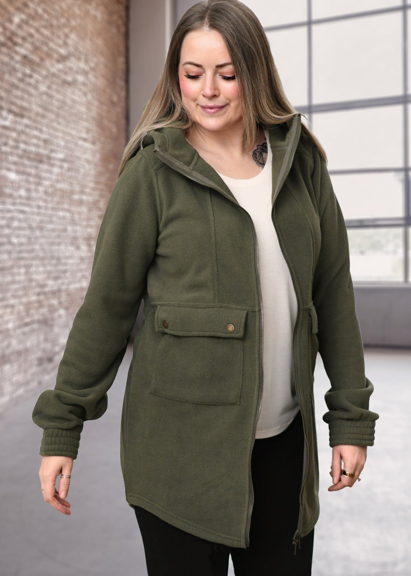 alound FLEECE SET UP Lサイズ Lynden Long Fleece Jacket – Blended Thread Clothing