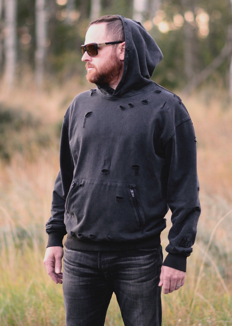 Shein Men Hoodies Shein Hoodies Canada Sutton Distressed Hoodie Unisex