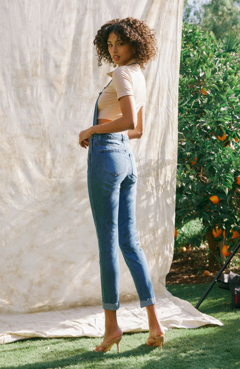 Kancan - One Strap Overalls Jeans