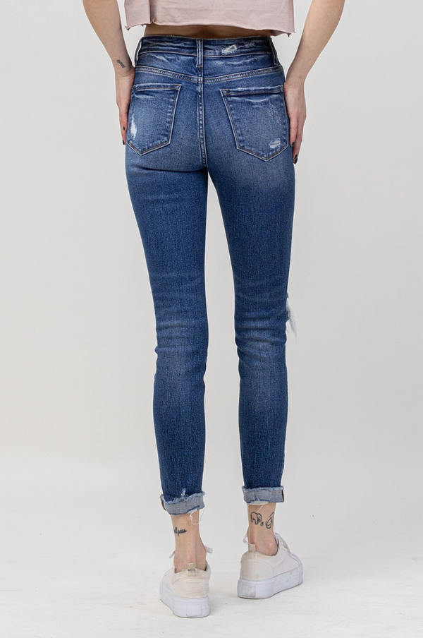 Vervet - High Rise Slim Double Cuff - Women's - Contoured Fit