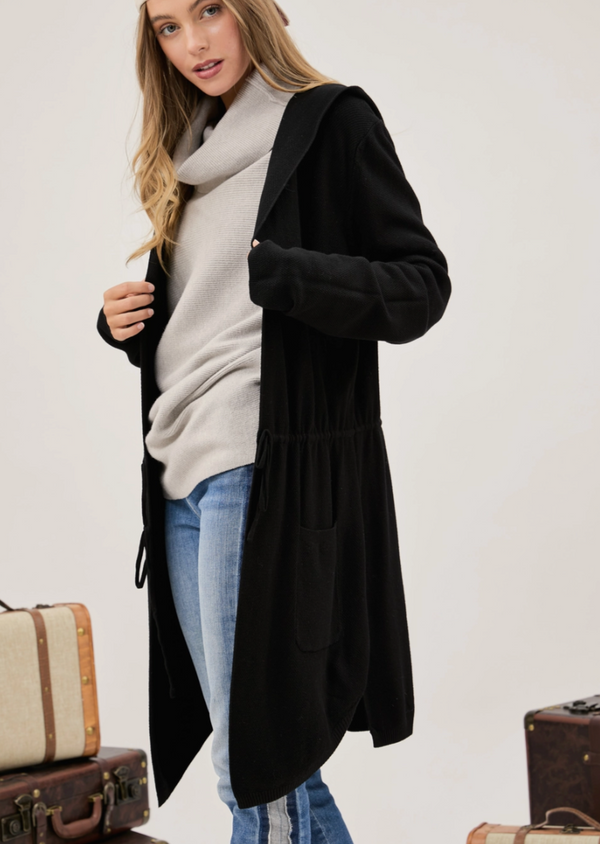 Oversized Hooded Cardigan - Women's - Contoured Fit
