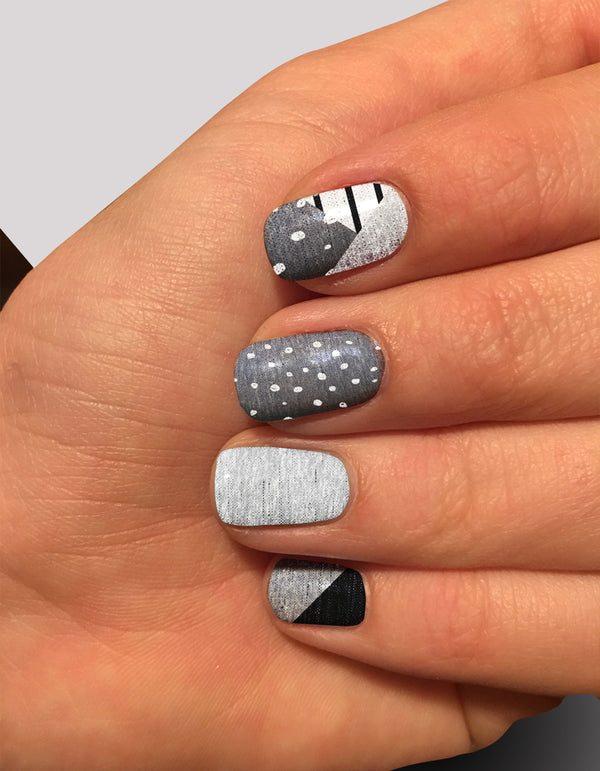 Nail Wraps - Dot Stripe Mingle