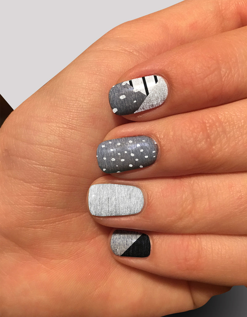 Nail Wraps - Dot Stripe Mingle