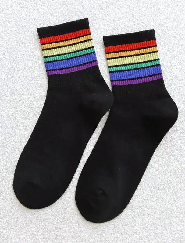 Rainbow Ankle Socks