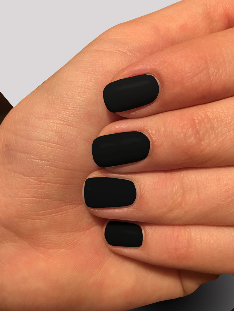 Nail Wraps - Glossy Black