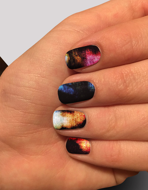 Nail Wraps - Rainbow Bleach