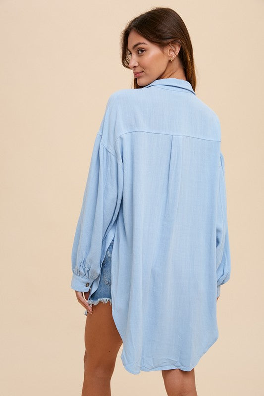 Linen Long Sleeve Button Shirt