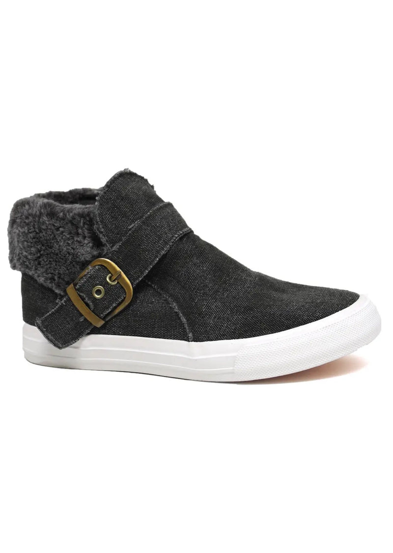 Fur Collar Sneaker - Women's