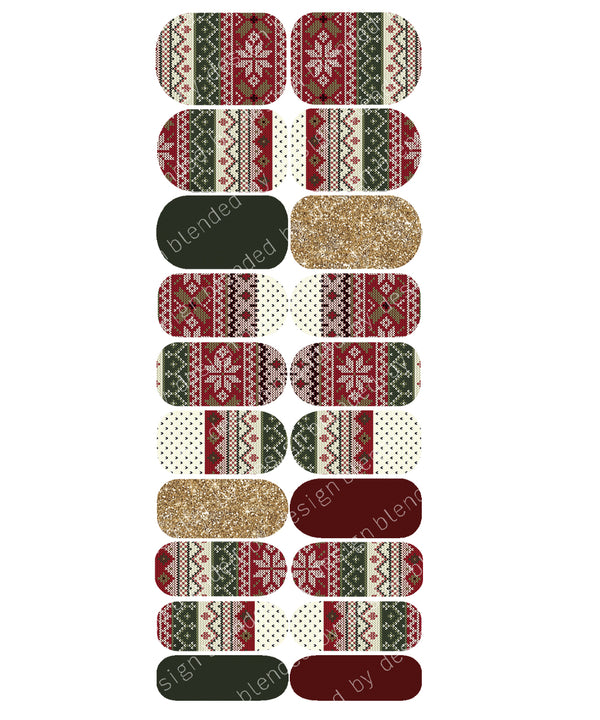 Nail Wraps - Vintage Christmas